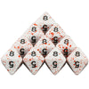 Opaque White Polyhedral Dice Set with Blood Effect for Tabletop RPGs