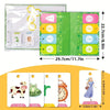 Picture recognition word builder game set with cards showing animals and numbers for kids