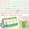 Un jeu de cartes flash avec lettres et mots pour l'apprentissage préscolaire