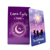 A purple Cosmic Cycles Tarot card featuring a crescent moon and an orbit design, labeled Ten of Pentacles.