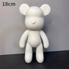 DIY Fluid Bear Sculpture Kit - Paintable Resin Bear Figurine for Creative Home Decor