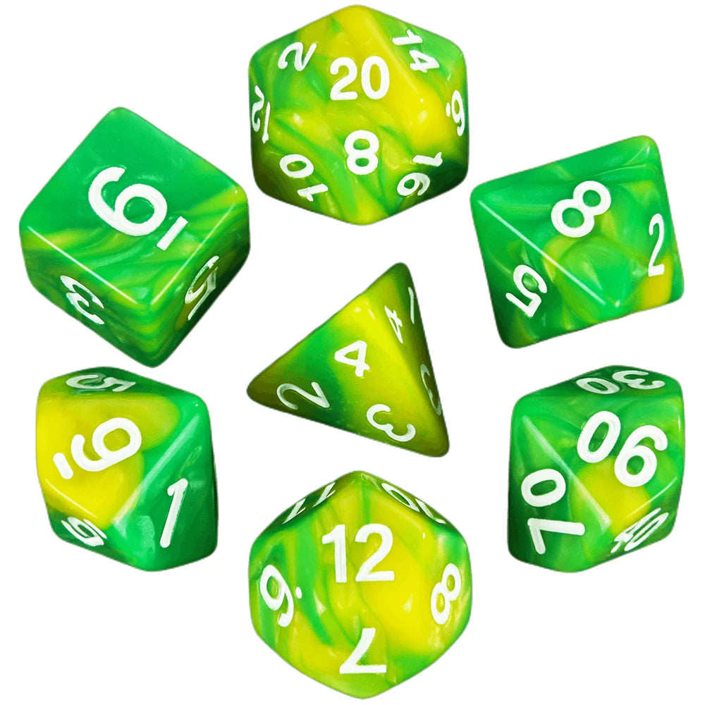 Polyhedral Dice Set (7 Pieces) for Tabletop RPGs