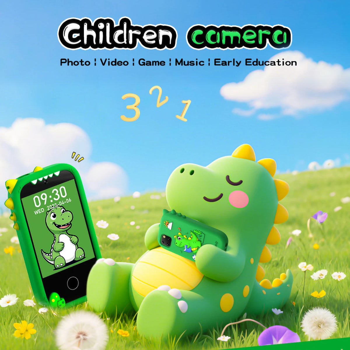 2.8" Touchscreen Kids' Smartphone Toy with Camera, Games & Music