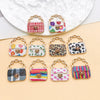 Colorful Enamel Handbag Charms for Jewelry Making