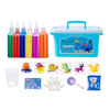 A kit containing various colored gel molds and tools for DIY craft projects.