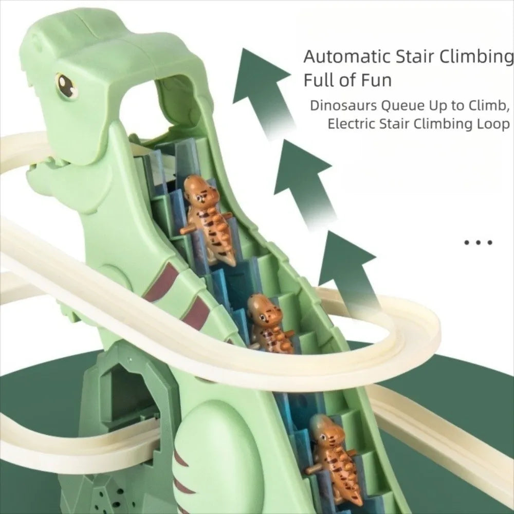 Electric Dinosaur Race Track Toy with Lights and Music