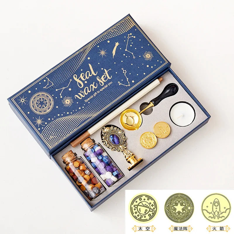 Celestial Wax Seal Stamp Kit for Invitations & Crafts