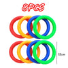 Eight colorful balance stepping stones for kids sensory and motor skills development