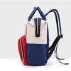 Canvas Baby Diaper Bag with Thermal Bottle Pockets & Hanging Design