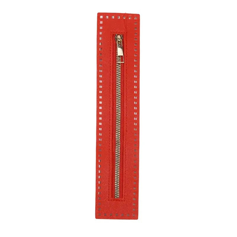 27cm Leather Zipper with Solid Hardware for Bags & Crafts