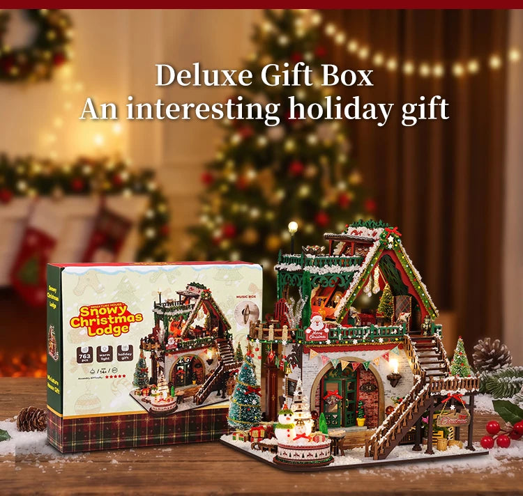 DIY Miniature Winter Cabin Book Nook Kit