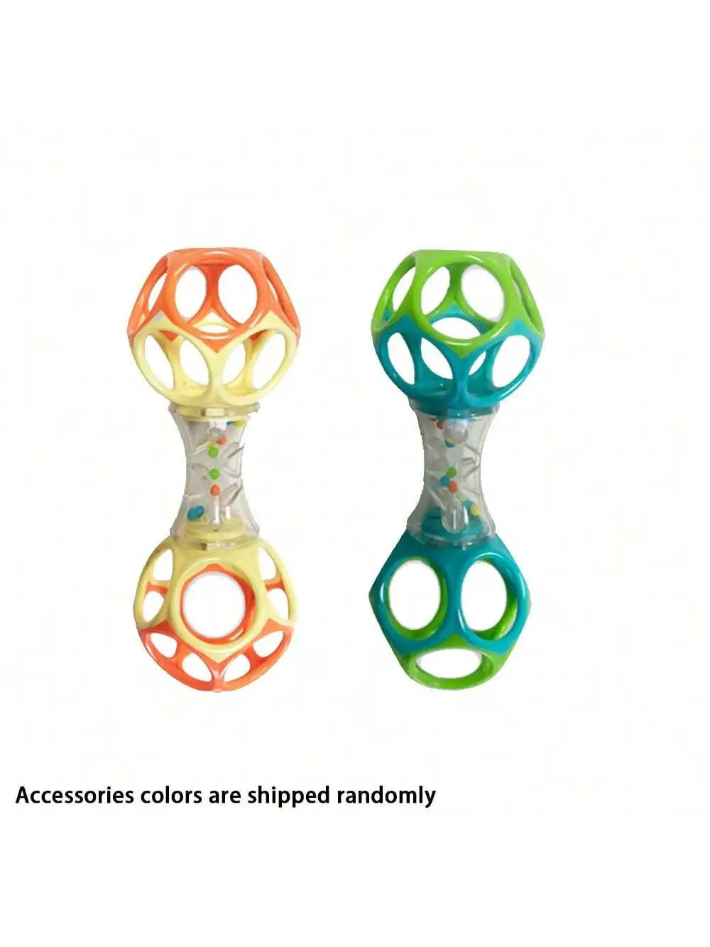 Easy-Grasp Baby Rattle Toy with Soft Teething Edges