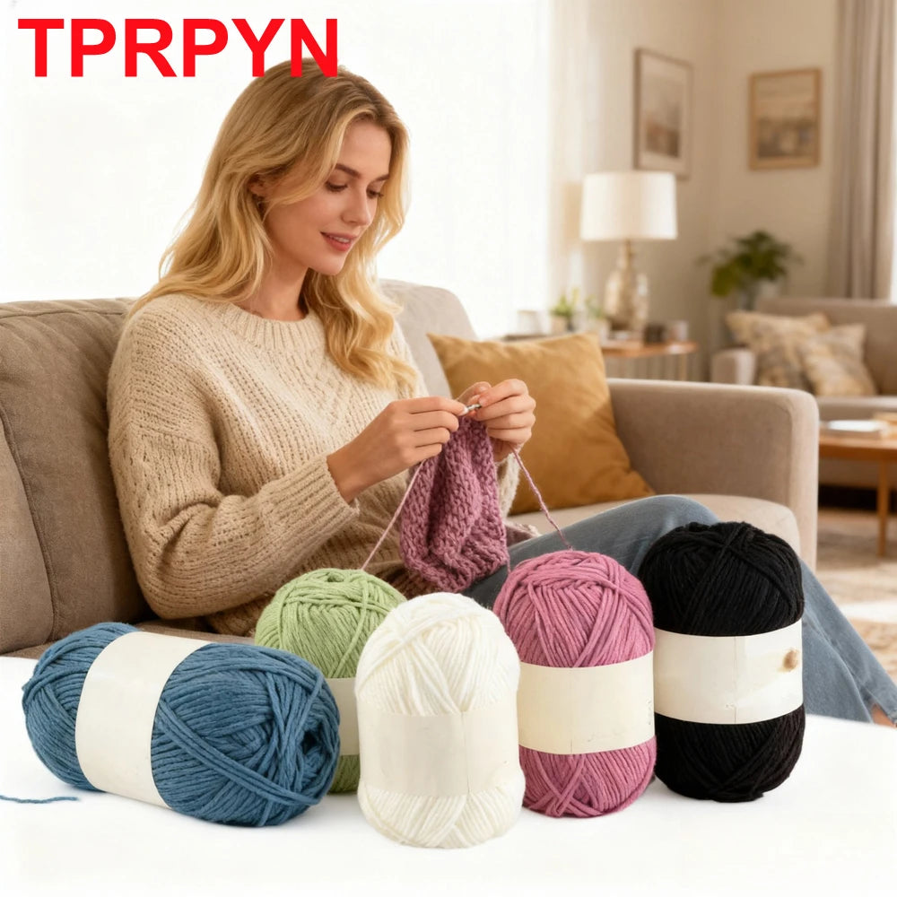 Soft Acrylic Yarn for Knitting & Crochet – 200m Skein