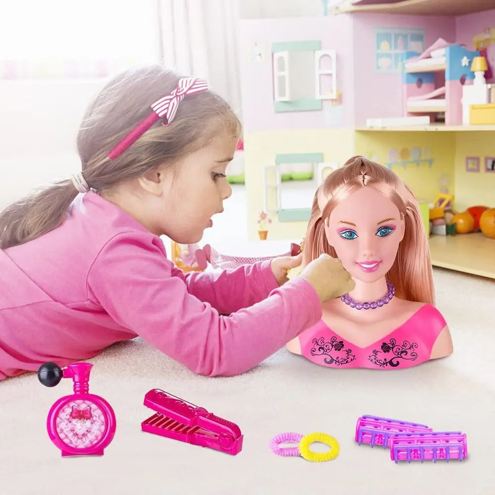 Half-Body Makeup Styling Doll with 23 Accessories