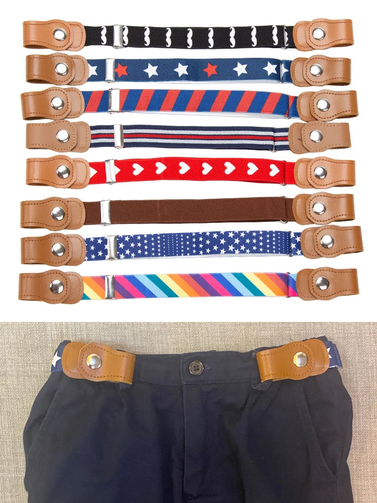 A collection of various colored canvas belts with elastic stretch featuring different patterns and finishes.