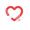 Calico Critters Heart Charm Keychain