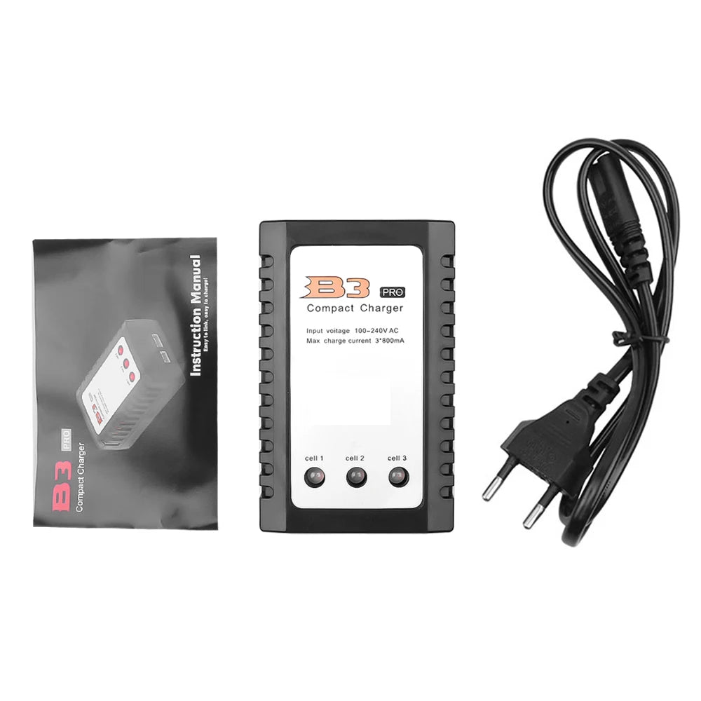 Compact Smart Balance Charger for 2S-3S LiPo Batteries