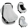 2-in-1 Baby Car Seat Cover with Sun Shade and Mosquito Net