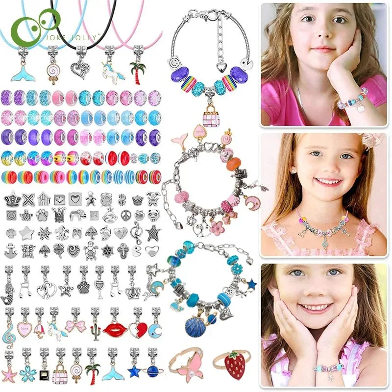 DIY Beaded Bracelet Craft Kit with Storage Box for Kids