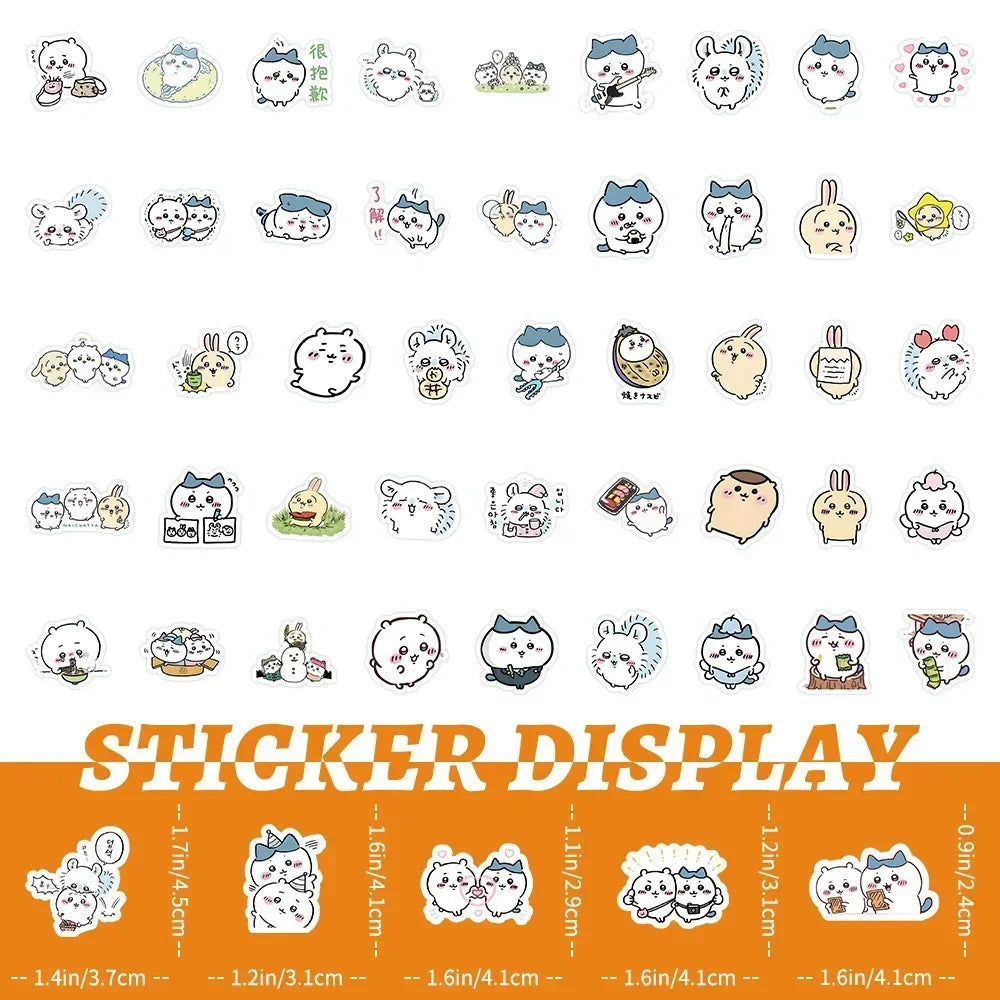 Cute Chiikawa Sticker Pack - Waterproof Vinyl Decals for DIY Crafts