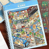3D Dollhouse Miniature Scene Sticker Book for Journaling and DIY Crafts