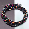 Mixed-Color Rondelle Glass Beads for Jewelry Making