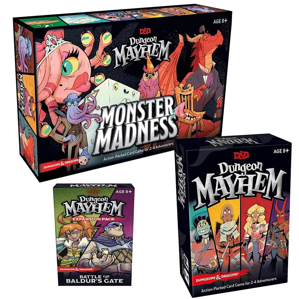 Box of Dungeons & Dragons Mayhem Monster Madness action-packed card game for 2-6 adventurers