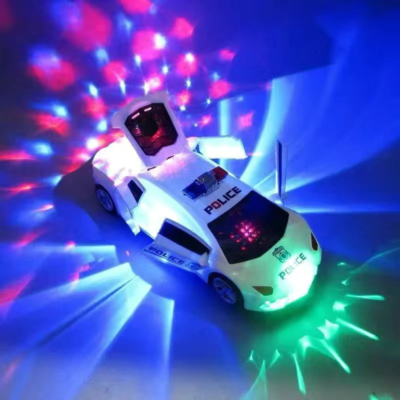 360° Spinning Stunt Racing Car with LED Lights & Music