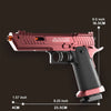 Realistic Shell-Ejecting Blowback Toy Pistol with Soft Bullets