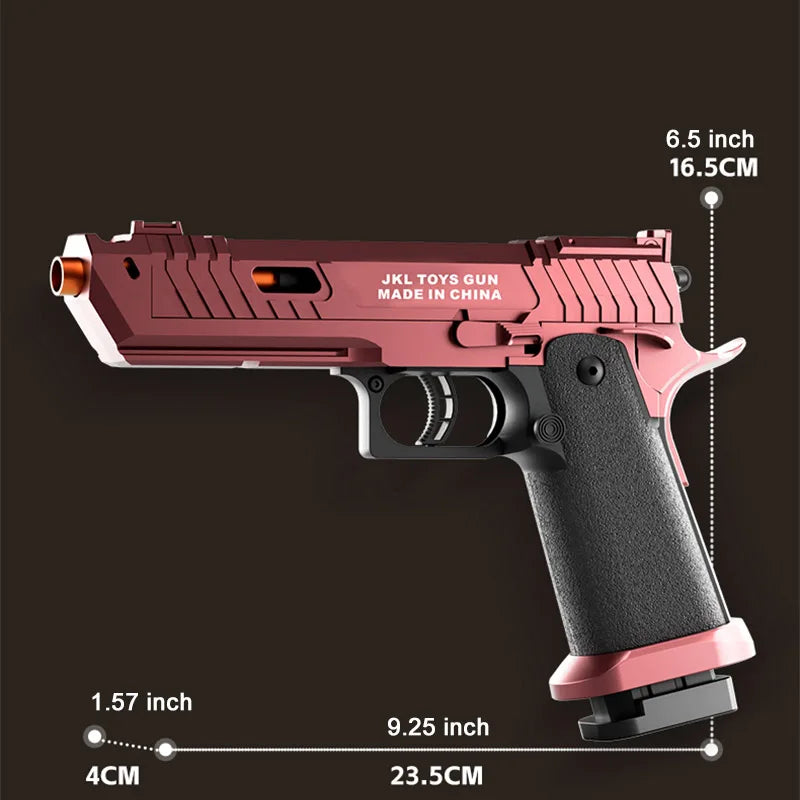 Realistic Shell-Ejecting Blowback Toy Pistol with Soft Bullets