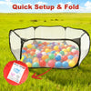 Foldable Hexagon Kids Playpen with Mesh Windows