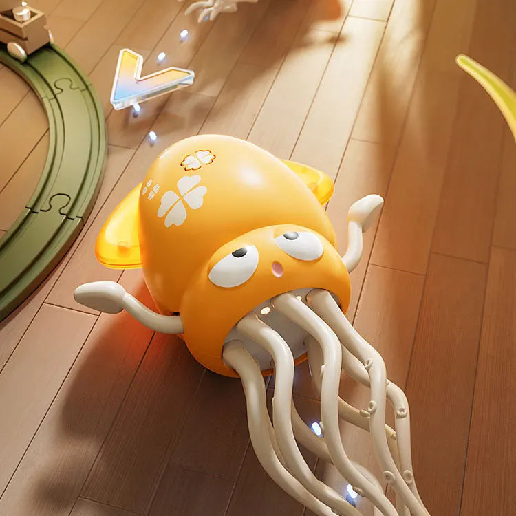 Interactive Dancing Octopus Toy with Music & LED Lights