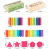 Wooden Color and Shape Sorting Box for Early Learning