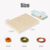 Wooden Geoboard Shape Learning Toy for Kids