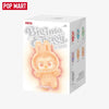 A box for the Biginto Energy Labubu vinyl plush pendant blind box featuring a cute orange rabbit character.