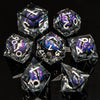 Dragon Eye Resin Dice Set with Liquid Core - 7 Polyhedral Dice for RPG Gaming
