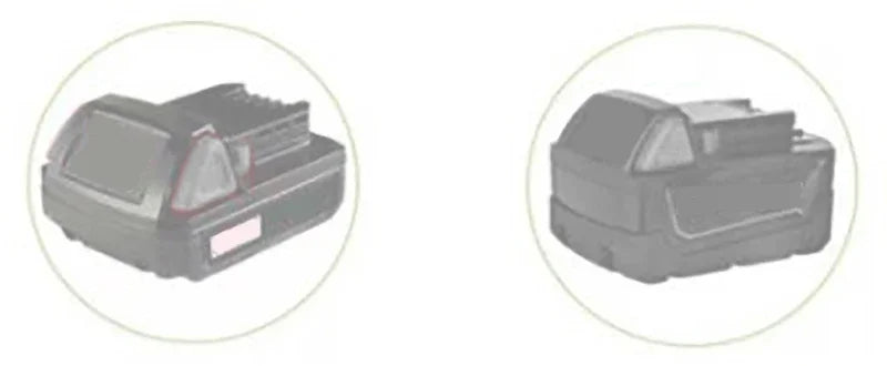 Battery Adapter with Switch and Fuse for Power Tool Batteries