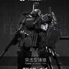 A detailed black model kit of the FENRIR A6 Assault Type mecha, shown in a frontal view.