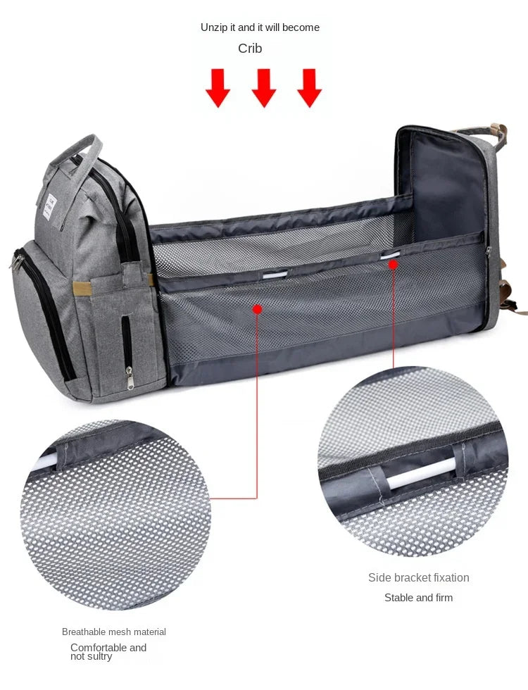 Large Capacity Diaper Bag Backpack with Changing Mat