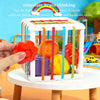 Rainbow Sensory Grasping Ball with Rattle and Teether