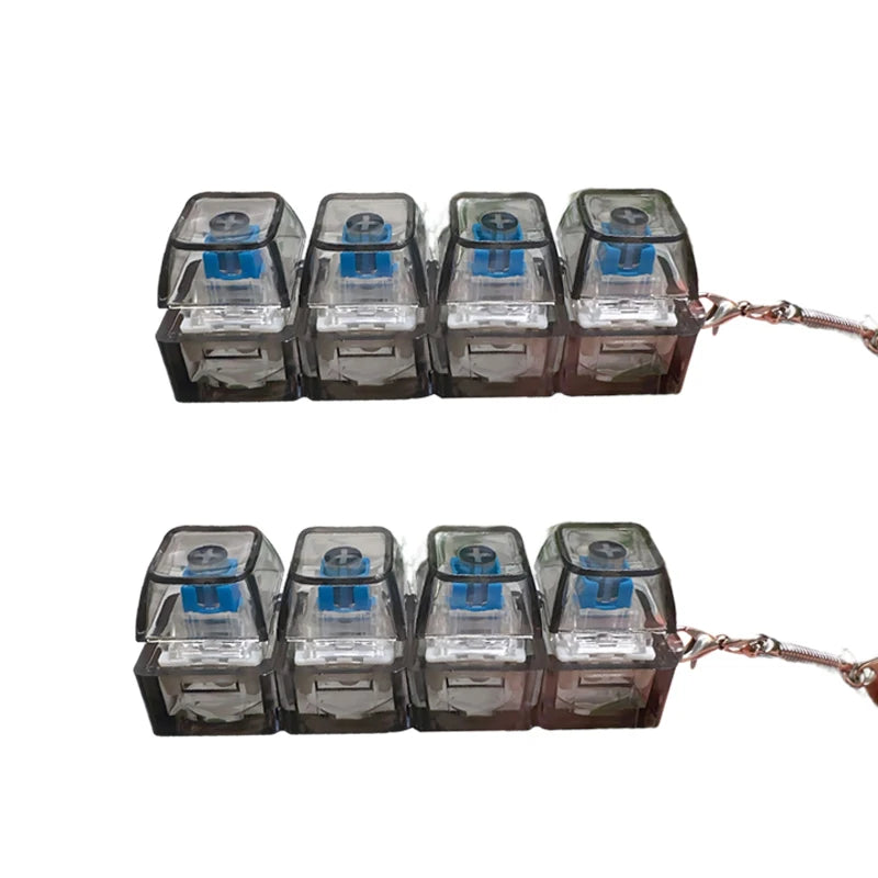 LED Crystal Keyboard Keychain Fidget Toy