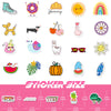 Kawaii Aesthetic Sticker Pack - 100 Unique Designs for Laptops, Water Bottles & More
