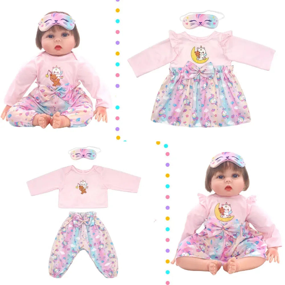 Adorable Jumpsuit Set for 20-22 Inch Reborn Dolls