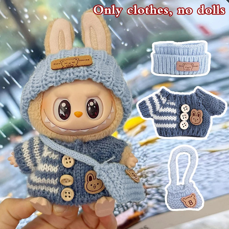 Stylish Doll Outfit Set with Accessories for 17cm Collectible Dolls
