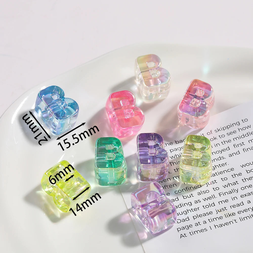 Acrylic Alphabet Beads for Jewelry Making – DIY Craft Kit