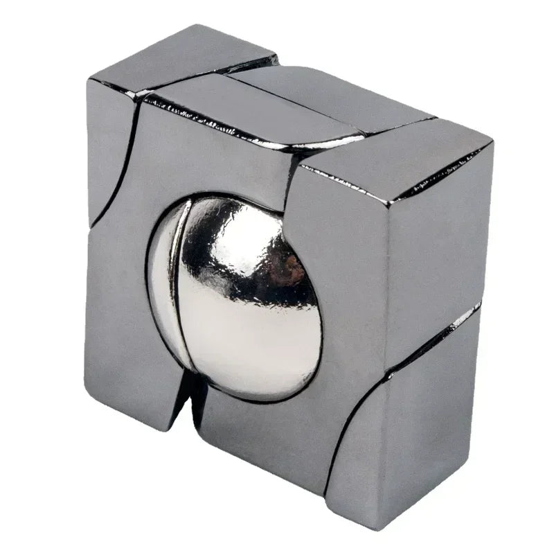 Classic IQ Metal Brain Teaser Puzzle Set