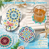 DIY Diamond Art Coaster Set with Holder - Acrylic Mandala Design, 8 Pieces