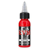 A bottle of KVM Rose Pink tattoo ink for permanent makeup and body art.