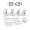 Set of magnetic child safety locks and keys for cabinets and drawers