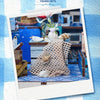 Beach Corner Book Nook Kit – Wooden Miniature Bookend with LED Light